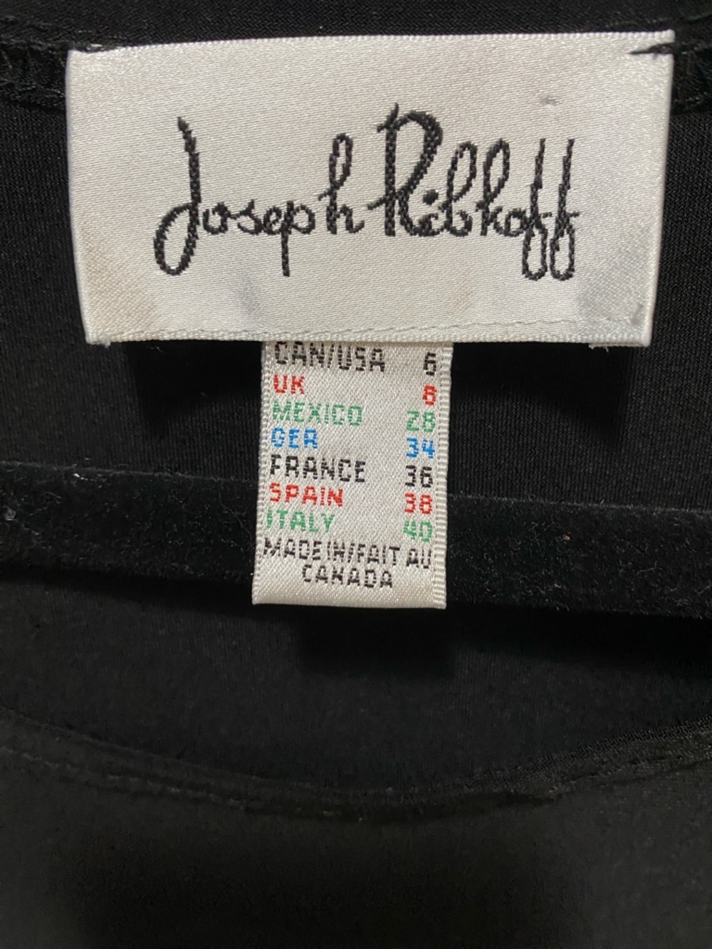 Joseph Ribkoff Black Long-Sleeve midi Dress - Picture 6 of 6